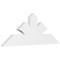 Ekena Millwork Richland Architectural Grade PVC Gable Bracket, 48"W x 18"H x 2"D x 6"F, 9/12 Pitch GBP048X18X0206RIC00 - alternate 1